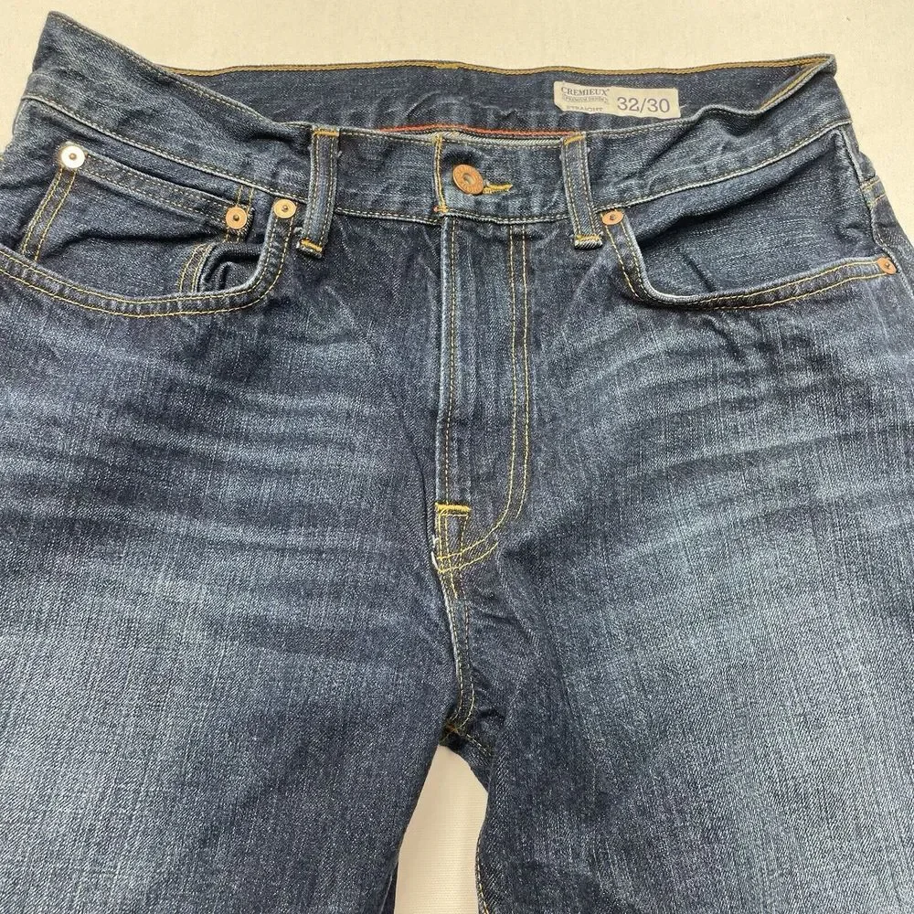 Cremieux Men's Denim Jeans 32x30 (32x28.5) Straight Medium‎ Wash
